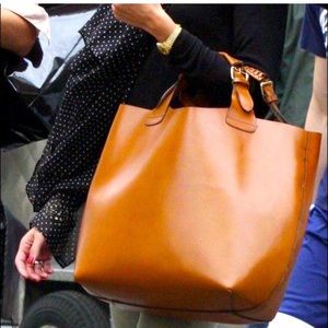 ZARA ~ RARE ~ Buffalo leather shopper bag